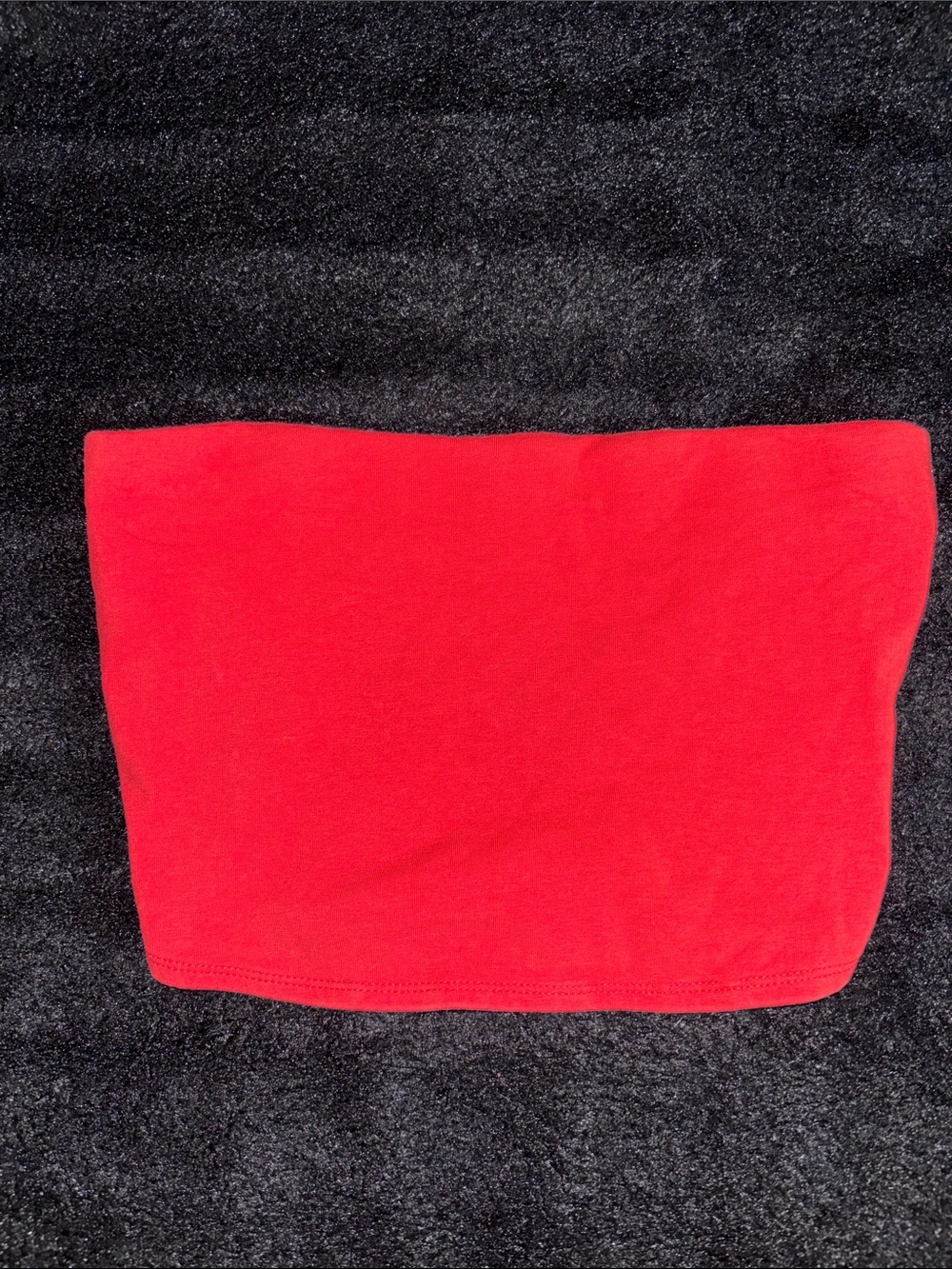 Red Tube Top - Simple Strapless Style